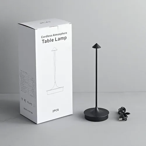 Miniatura 9 de Lámparas de mesa inalámbricas recargables, lámpara de escritorio LED de 4000 mAh, funciona con pilas, para exteriores, impermeable, portátil