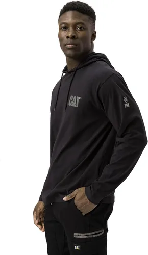 Miniatura 6 de Caterpillar Camisas largas con capucha para hombre con protección UPF 50, control de humedad y logotipo de gato en la manga