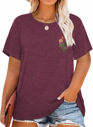 Miniatura 3 de Camisetas de talla grande para mujer, diseño de letras inspiradoras con texto en inglés Thankful