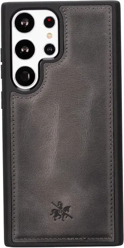 Miniatura 305 de Venito Lucca - Funda de piel compatible con Samsung Galaxy Note 10 (6,3 pulgadas), extra segura, con cubierta trasera acolchada, cocodrilo negro