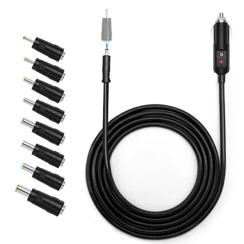 ACOPOWER DC 12V/24V encendedor de cigarrillos de coche a DC5.0.197x0.083 in adaptador de conector (DC cargador de batería)