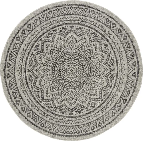 Miniatura 56 de SAFAVIEH Alfombra lavable para exteriores, colección Courtyard - Pasillo de 2.3 x 8 pies, color beige claro y marrón claro, no desprende pelusa