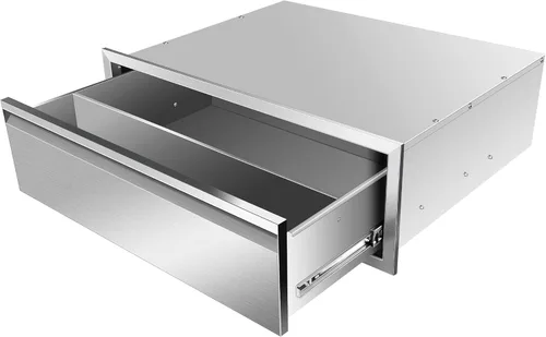 Miniatura 14 de Cajones de cocina para exteriores de 18 pulgadas de ancho x 15 pulgadas de alto x 23 pulgadas de profundidad, de acero inoxidable, cajones dobles