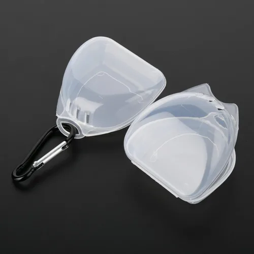 Miniatura 7 de Cosmos 2 fundas deportivas para protección bucal, caja de almacenamiento, cierre a presión con agujeros de ventilación y clips de transporte