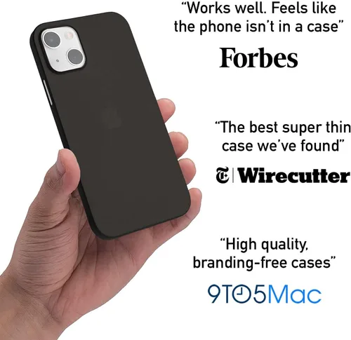 Miniatura 5 de totallee Funda delgada para iPhone 13, la más delgada y minimalista para Apple iPhone 13 (2021) (negro escarchado)