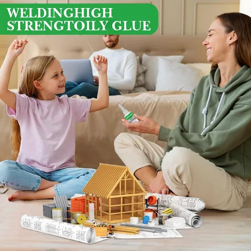 Miniatura 8 de Pegamento aceitoso de soldadura de alta resistencia, soldadura aceitosa multifuncional Pegamento mágico súper fuerte para azulejos, zapatos, vidrio