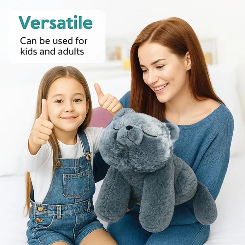 Miniatura 4 de Cuddle Buds Peluche de gato con peso de 3 libras para necesidades sensoriales, peluche grande de gato de 20 pulgadas, animales de peluche