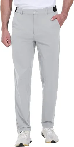 Miniatura 4 de Rdruko Pantalones de golf elásticos para hombre, de secado rápido, ligeros, casuales, con bolsillos