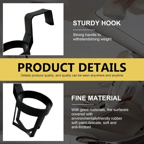 Miniatura 4 de 2 portavasos para automóvil, expansor portátil para bebidas, antideslizante para almacenamiento de bebidas y tazas, universal para la mayoría