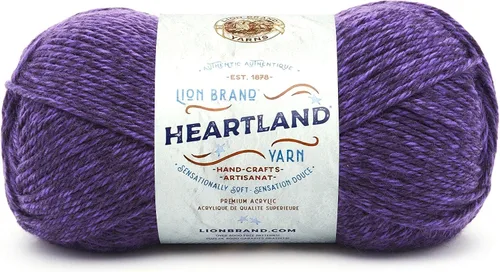 Miniatura 55 de Lion Brand Yarn Heartland Yarn - Hilo multicolor para tejer, tejer y tejer, paquete de 3, color congaree