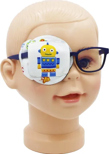 Miniatura 30 de Astropic Parche para ojos de algodón y seda 3D para niños, parche de ojos para niñas para gafas Parche médico para niños con ojo perezoso