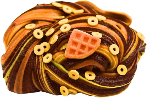 Miniatura 2 de Mini Waffles y Slime de Jarabe (PERFUMADO) Slime Hecho a Mano Hippocampe Slimes (4OZ)