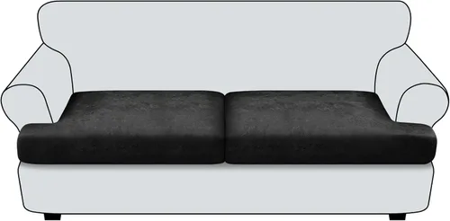 Miniatura 58 de Funda de cojín para sofá con aspecto de cuero, 1 unidad, elástica, para sala de estar, funda de cojín individual para sofá, protector de asiento