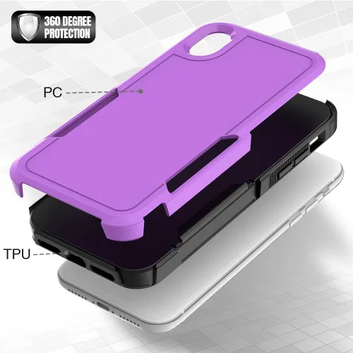 Miniatura 328 de Jeylly Funda para iPhone SE/Funda para iPhone 5S, Exterior de Plástico Duro que Absorbe Golpes + Interior de Silicona de Goma Defensor contra