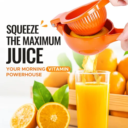 Miniatura 2 de Zulay - Exprimidor de naranja de metal de alta calidad, exprimidor de cítricos, prensa manual para extraer la mayor cantidad de jugo posible