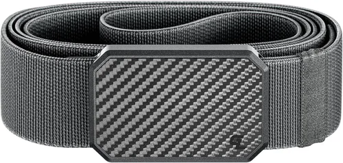Miniatura 12 de Groove Life - Cinturón de nailon elástico para hombre con hebilla magnética de aluminio