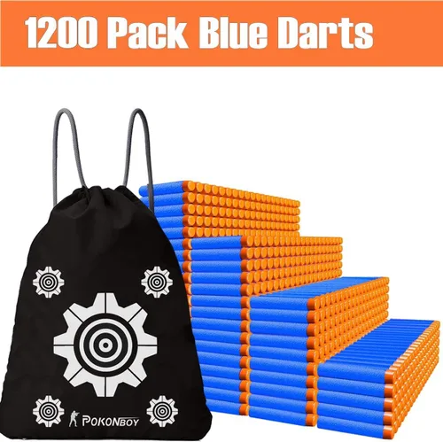 Miniatura 2 de POKONBOY 1200 Pack Refill Darts Compatible with Nerf Guns, Refill Bullet Darts Foam Darts Compatible with Nerf Guns N-Strike Elite Series Blaster