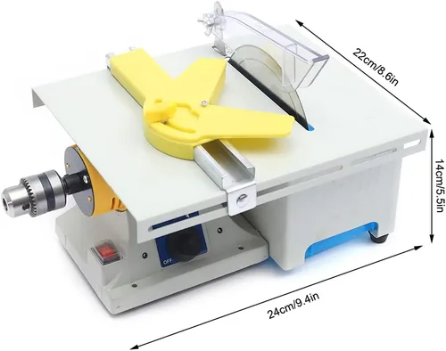 Miniatura 4 de Máquina de pulir de joyería de gemas multifuncionales, 110 V 750 W Mini sierras de mesa DIY joyería equipo lapidario Benchtop Buffer Rock Grinder