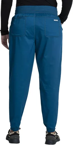Miniatura 4 de Cherokee WW011 - Pantalones médicos para mujer, tiro natural, uniforme médico, 5 bolsillos, cintura elástica, ultra suave, elástico de 2 vías, WW011