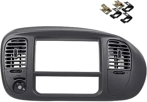 Miniatura 11 de Conjunto de bisel para panel de radio del salpicadero central compatible con Ford F-150 Expedición 97-03 Radio salpicadero central bisel panel
