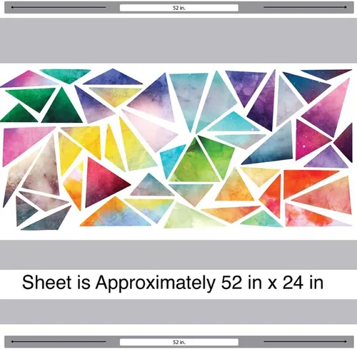 Miniatura 3 de Watercolor Triangle Wall Decal Kit - Create Your Own Geometric Wall Mural By Chromantics