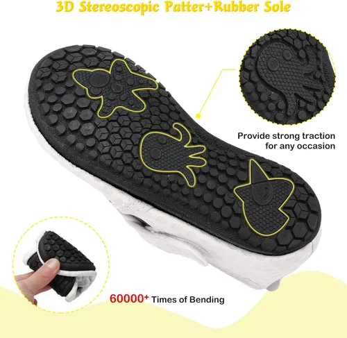 Miniatura 4 de LeIsfIt Zapatos de agua para niños y niñas, zapatos de playa, calcetines acuáticos descalzos, calcetines antideslizantes para el agua
