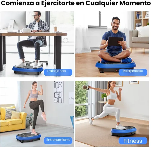 Miniatura 8 de Vibration Plate Exercise Machine, Vibrating Fitness Platform for Lymphatic Drainage, Full Body Shaker Workout Equipment, Bluetooth Power Shaping