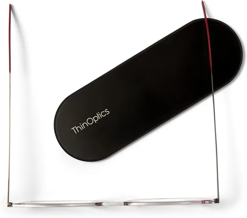 Miniatura 4 de ThinOptics - Gafas de Lectura Funda regular/rectángulo rojo
