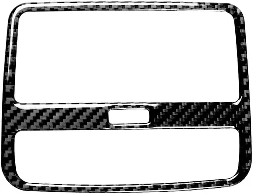 Miniatura 27 de Blazeray Accesorios interiores de fibra de carbono, cubierta decorativa, ajuste adhesivo para Audi A4 B9 2017-2019 (cubierta de perilla central)