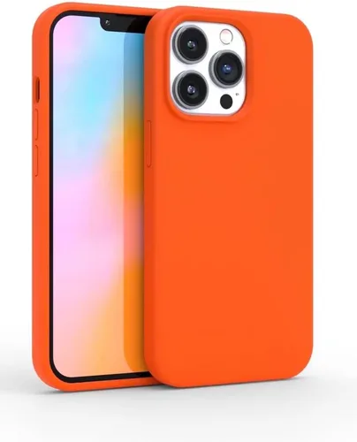 Miniatura 19 de FELONY CASE Funda de silicona verde neón para iPhone 12 Pro Max Silicona líquida con forro de microfibra antiarañazos, funda protectora a prueba