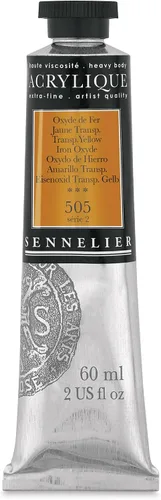 Miniatura 103 de Sennelier Acrílico para artistas extrafinos, 2.0 fl oz, luz verde cromo S3