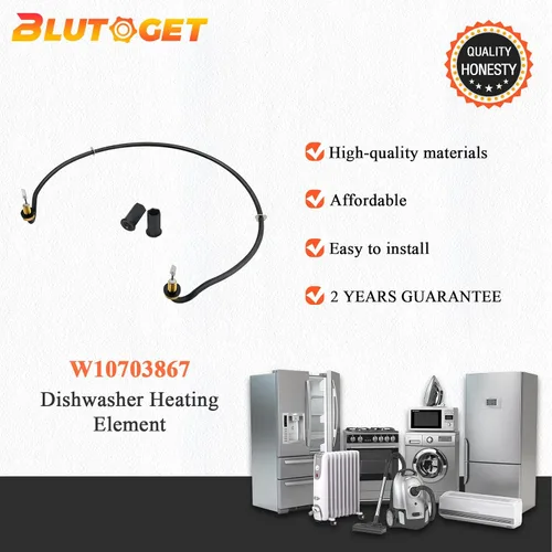 Miniatura 7 de Blutoget - Elemento calefactor para lavavajillas W10703867 actualizado 2026, apto para Whirlpool Kitchen.Aid Ken.more - Reemplaza a AP5809076