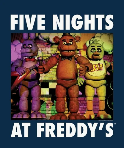 Miniatura 2 de Five Nights at Freddy's Animatronic Characters - Camiseta azul marino para niño