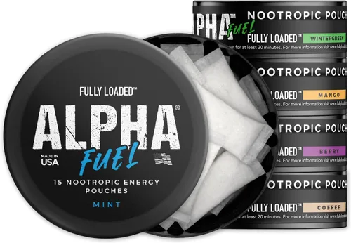 Miniatura 7 de Bolsas Nootrópicas Alpha Fuel Completamente Cargadas (Wintergreen Fuel) - Bolsas de Energía Nootrópicas con Cafeína, Alpha GPC, Tirosina, Taurina