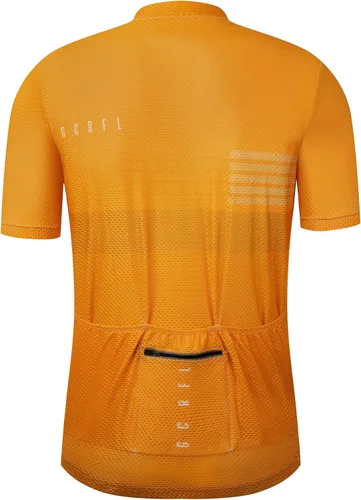 Miniatura 10 de GCRFL Maillot de ciclismo para hombre con 3+1 bolsillos con cremallera manga corta ciclismo ciclismo camiseta de ciclismo transpirable tela de malla