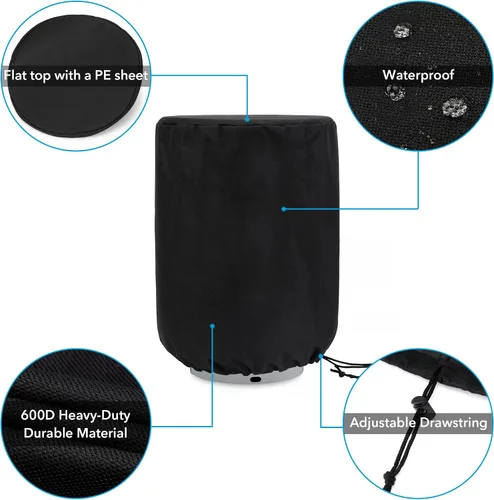 Miniatura 4 de Stanbroil Funda para tanque de propano con mesa lateral estable para cilindro de tanque estándar de 20 libras, funda para cilindro de gas