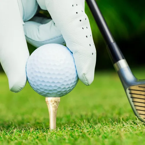 Miniatura 5 de Jadive Camisetas de golf de bambú de 3-1/4 pulgadas de largo establo de madera para actividades de golf, color natural y azul
