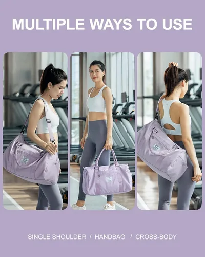 Miniatura 3 de Bolsa de lona de viaje bolsas de fin de semana para mujeres y hombres bolsa de transporte durante la noche bolsa de hospital bolsa de gimnasio