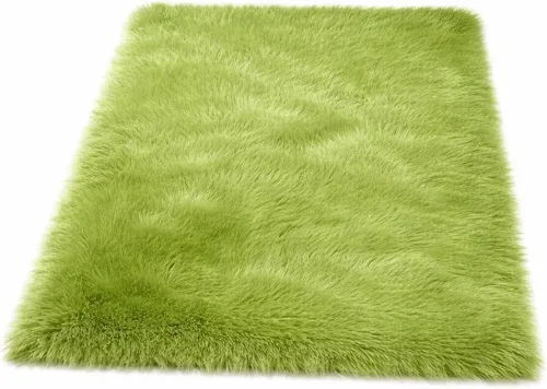 Miniatura 52 de Goolela Alfombra esponjosa de piel sintética de oveja sintética de 4 x 6 pies, color gris, para dormitorio, mesita de noche, alfombra suave de felpa