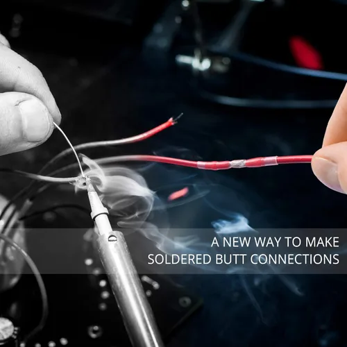 Miniatura 3 de Wirefy 150 conectores de alambre para sello de soldadura, conectores a tope de soldadura termorretráctiles, mangas de soldadura impermeables