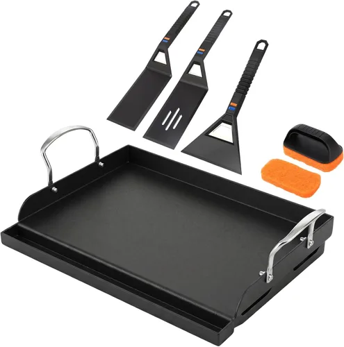 Miniatura 9 de Utheer Parrilla reversible para todas las estufas Camp Chef de 14 y 16 pulgadas, plancha de hierro fundido, para estufa Camp Chef Explorer de 2