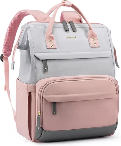 Miniatura 14 de LOVEVOOK Mochila para Laptop para Mujeres, Mochilas de Trabajo y Negocios de 17 Pulgadas Bolso con Gran Capacidad, Bolsa de Enfermera Impermeable