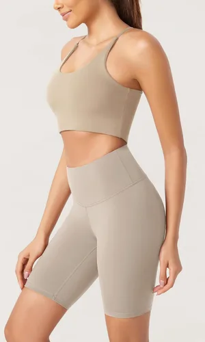 Miniatura 2 de ODODOS ODLEX - Paquete de 2 pantalones cortos de entrenamiento de cintura alta para mujer, control de abdomen, entrenamiento, gimnasio, atletismo