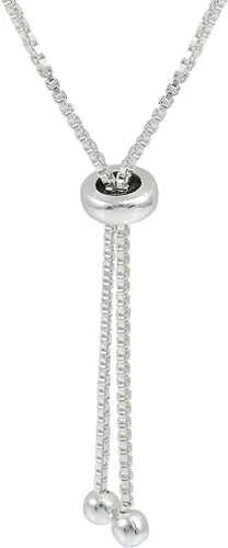 Miniatura 2 de Pulsera ajustable de plata de ley auténtica o creada con piedras preciosas infinitas.