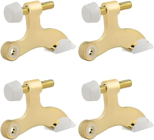 Miniatura 25 de HOMOTEK Paquete de 2 Topes de Puerta con Pasador de Bisagra Negro, Tope de Puerta Ajustable de Lujo Resistente de 2-1/2"x1-3/4", con Puntas