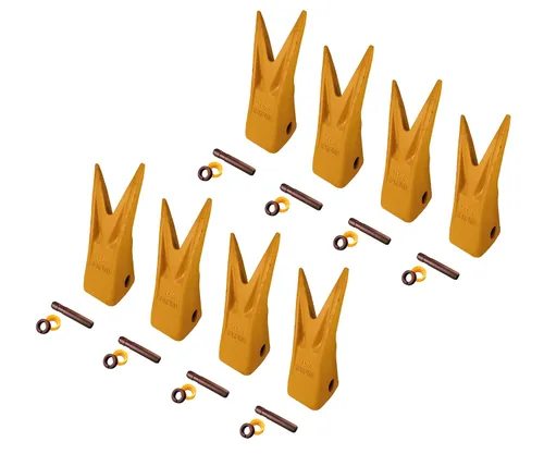 Miniatura 11 de Cubo de excavadora Tiger Rock diente w Pins, compatible con CAT J250 Series- 1U-3252WTL (1)