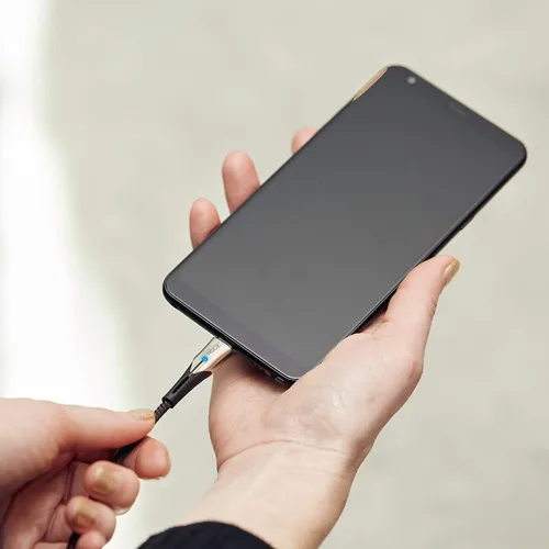 Miniatura 4 de AGOZ Cable USB C tipo 3A de 6 pies con cargador rápido de luz LED compatible con Samsung Galaxy S26 S25 S24 S23 S22, A15 A16 A17 A34 A36 A54, Z Fold