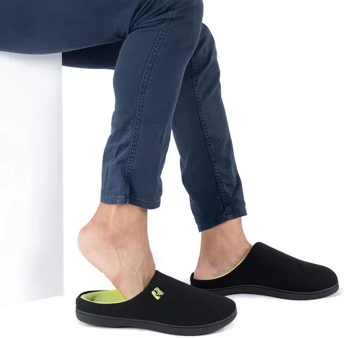 Miniatura 5 de Pantuflas RockDove para hombre de espuma viscoelástica, dos tonos