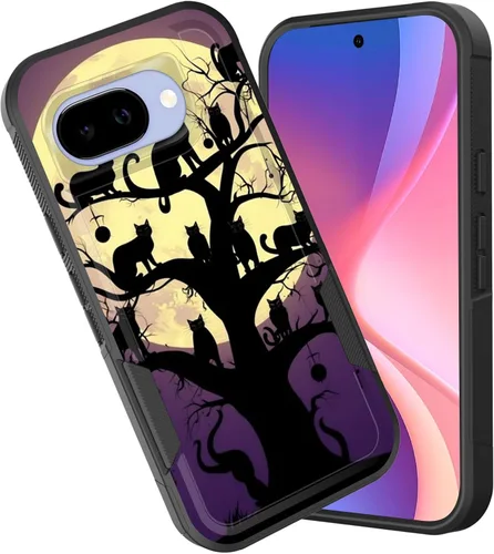 Miniatura 66 de Funda para Pixel 6A, funda híbrida de doble capa resistente a prueba de golpes de policarbonato duro de silicona suave TPU para Google Pixel 6A