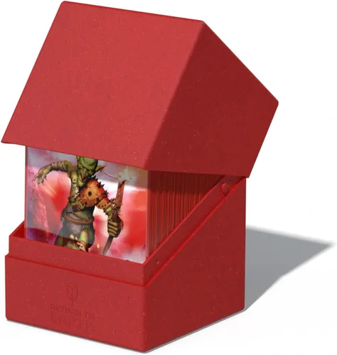 Miniatura 5 de Ultimate Guard RTE Boulder 100+, estuche para 100 tarjetas TCG de doble funda, color rojo, 97% renovable, fabricado en Alemania, almacenamiento